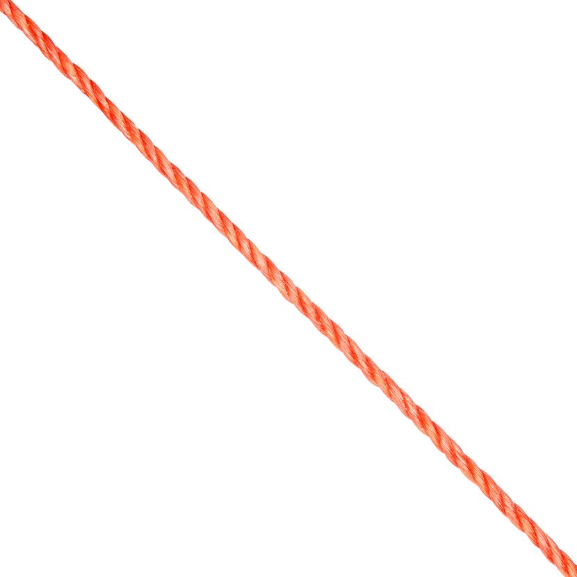Seil Paraphenylendiamin gedreht orange Meterware 6 mm