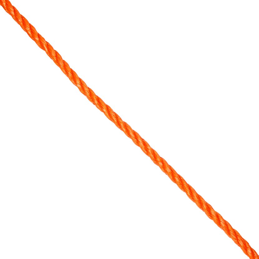 Seil Paraphenylendiamin gedreht orange Meterware 8 mm