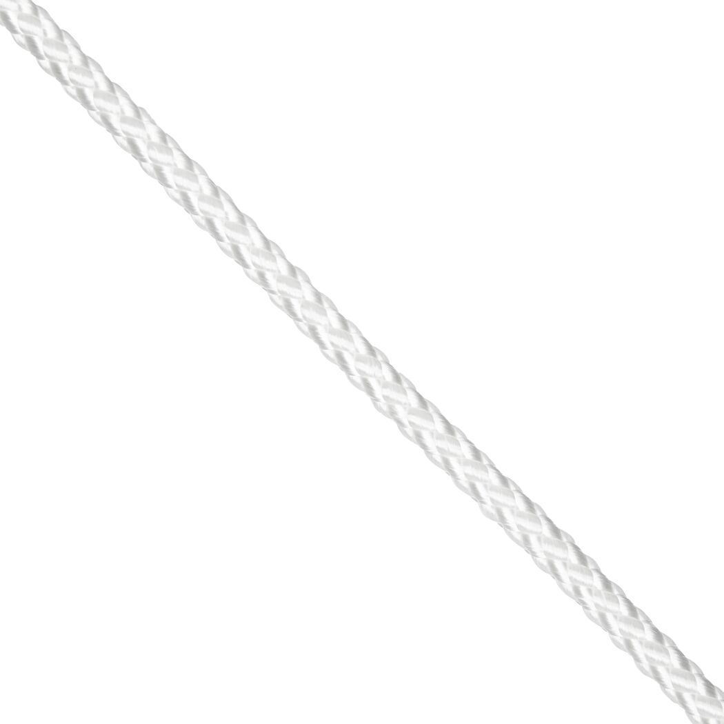 Seil Polypropylen geflochten weiß Meterware 10 mm