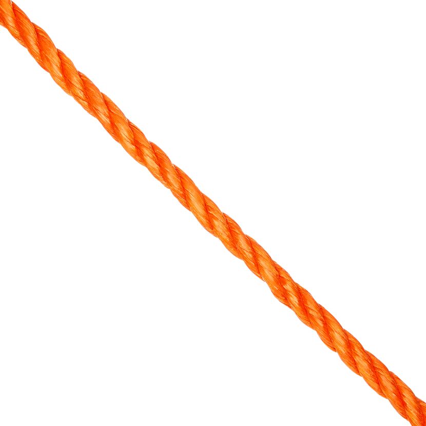 Seil Paraphenylendiamin gedreht orange Meterware 10 mm