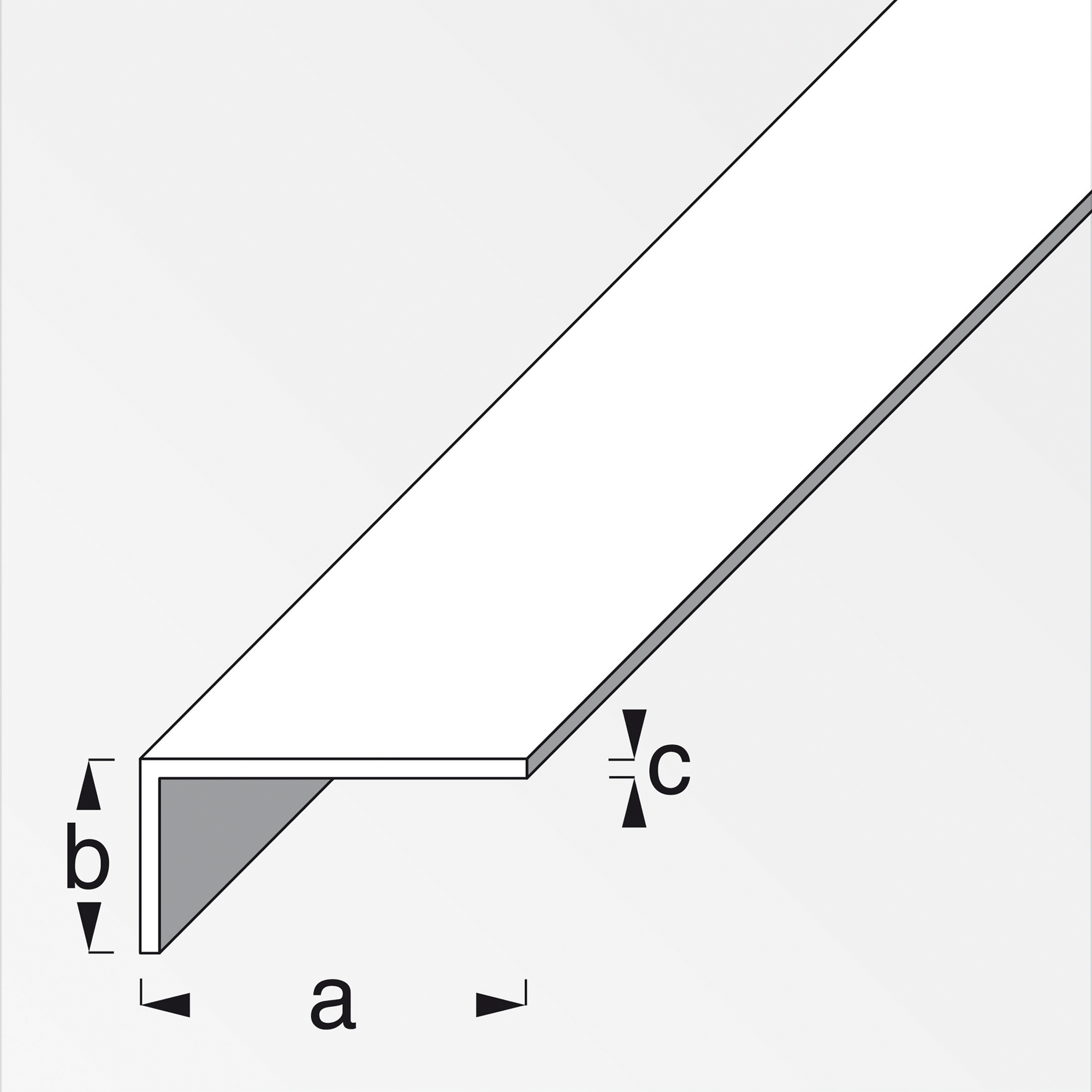 Aluwinkel 2,5 x 2,0 x 0,2 cm + product picture