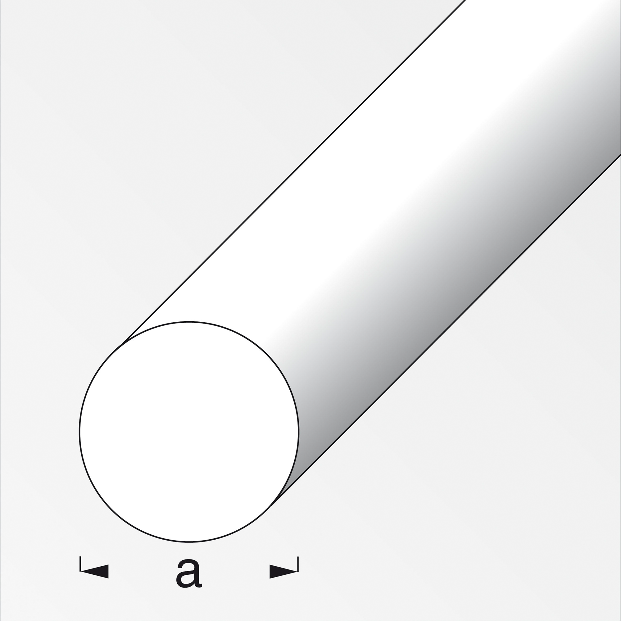 Alu-Rundstange Ø 0,6 x 200 cm + product picture