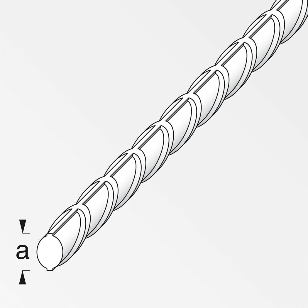 Beton-Rippenstahl 0,8 x 200 cm
