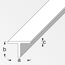 T-Profil Stahl 1000 x 20 x 20 x 3 mm