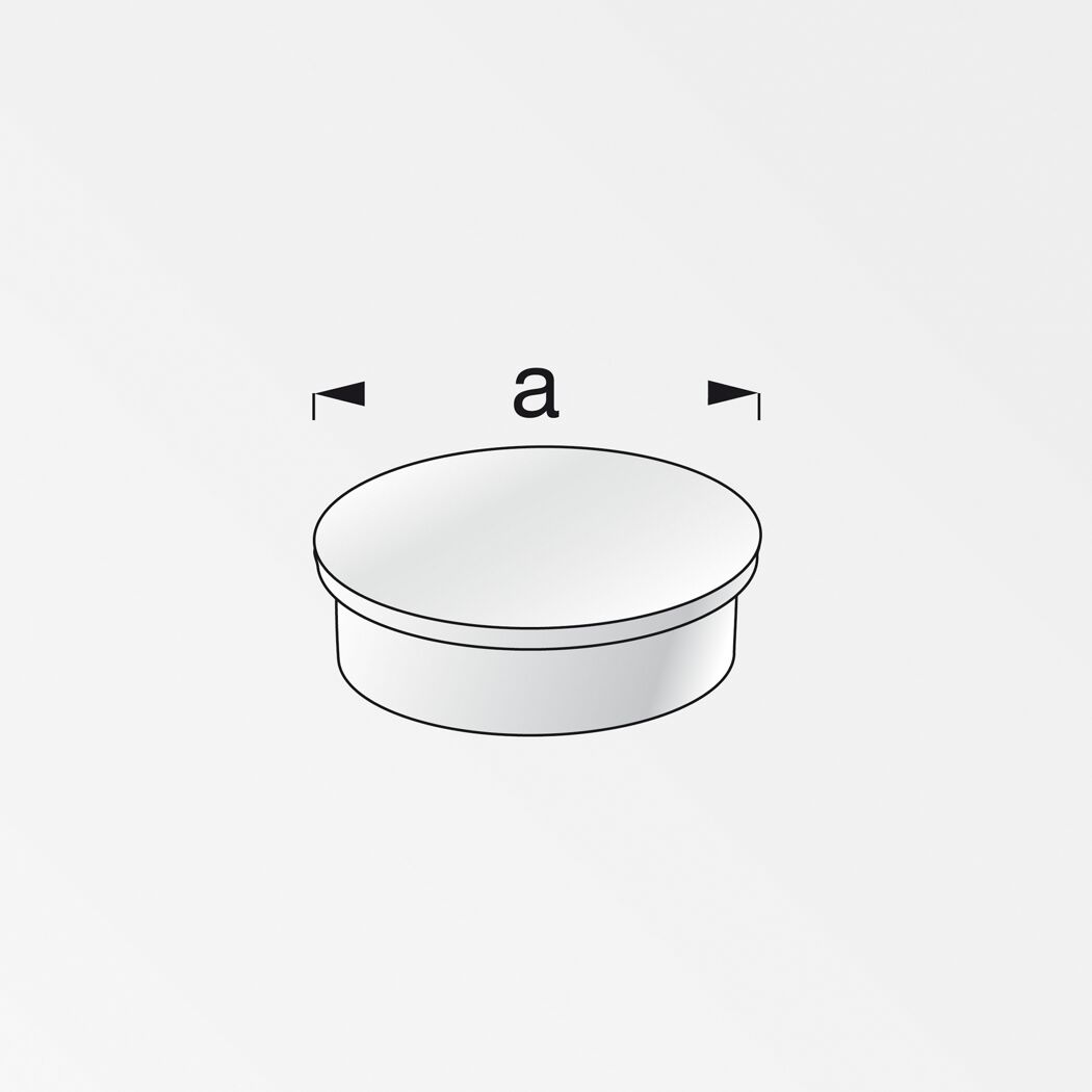 Magnetpin 30 mm weiß