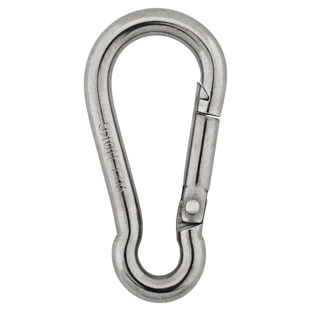 Karabinerhaken Edelstahl 60 x 6 mm