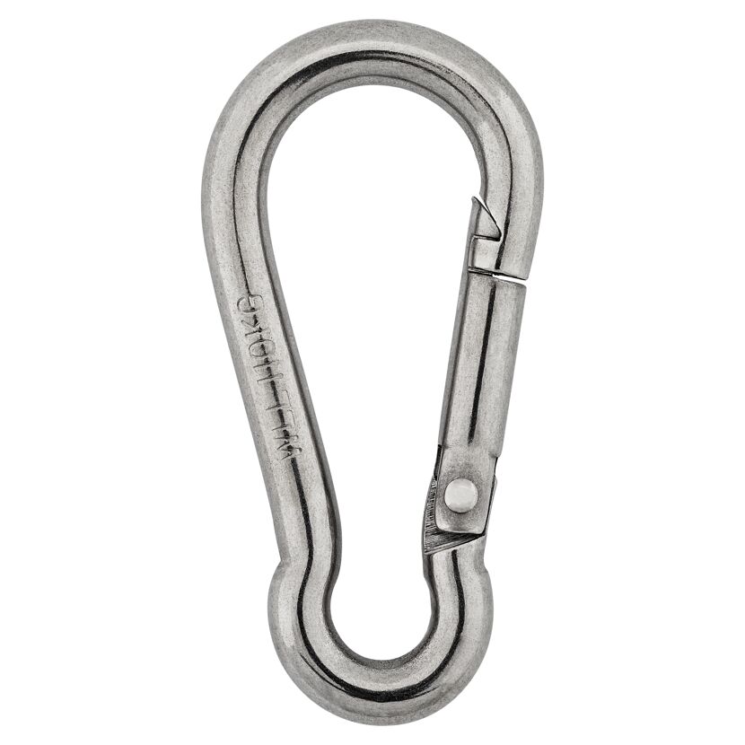 Karabinerhaken Edelstahl 60 x 6 mm