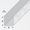 Quadrat-U-Profil Aluminium blank mit Maßen a und c
