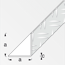 Winkel-Riffelblech 1000 x 41,2 x 41,2 mm
