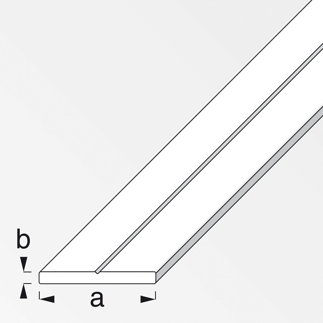 Flachstange 7,5 Alu blank 1m