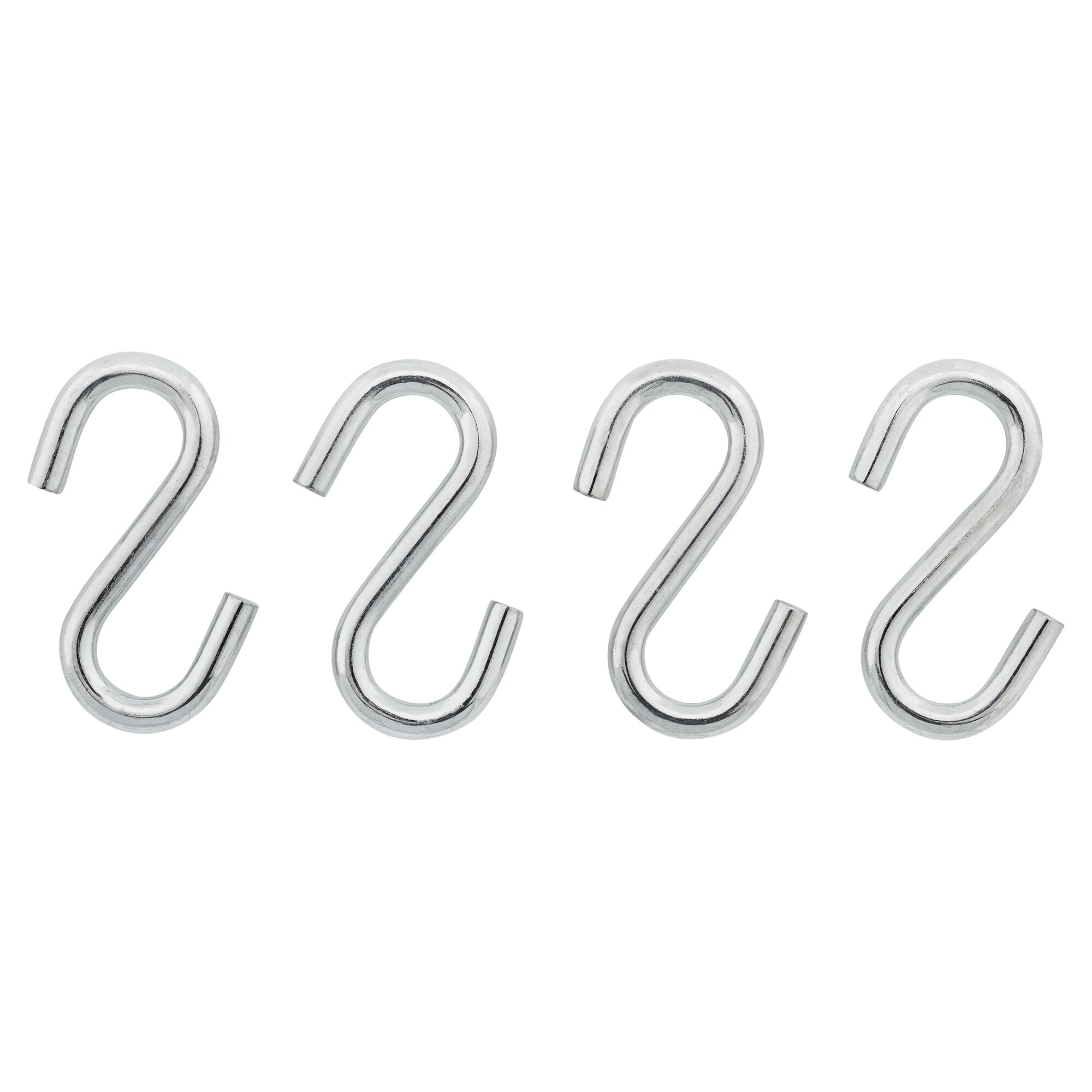 Vier verzinkte S-Haken