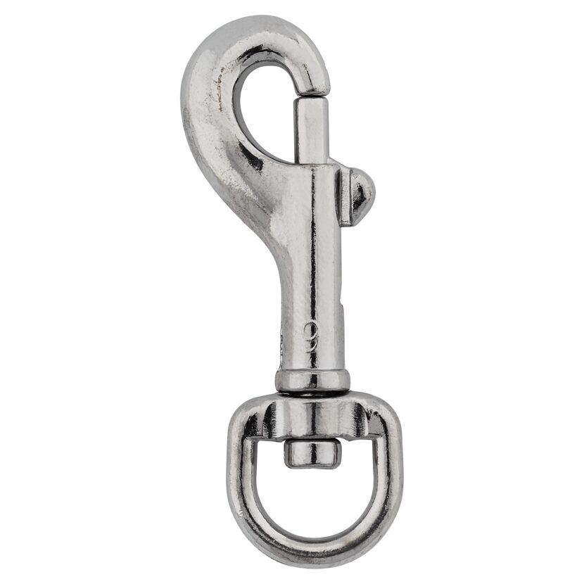 Bolzenkarabiner Stahl K52 vernickelt
