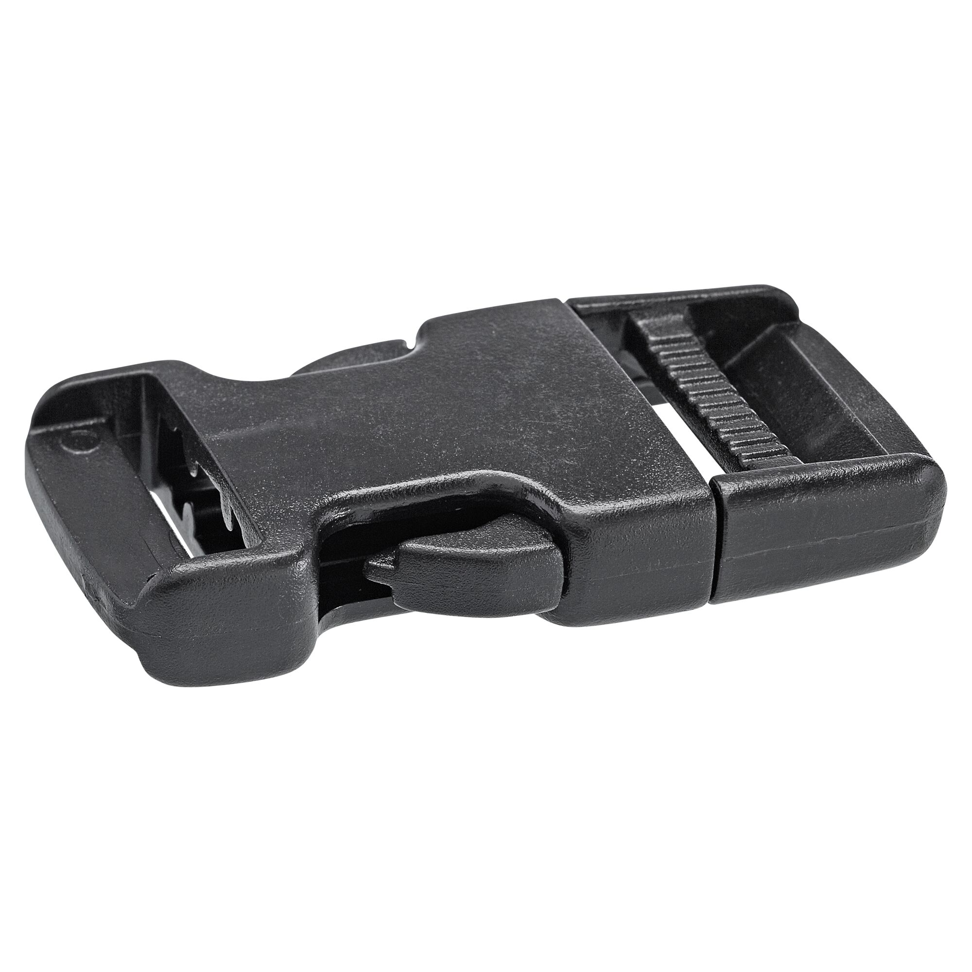 Schwarze Steckschließe aus Kunststoff