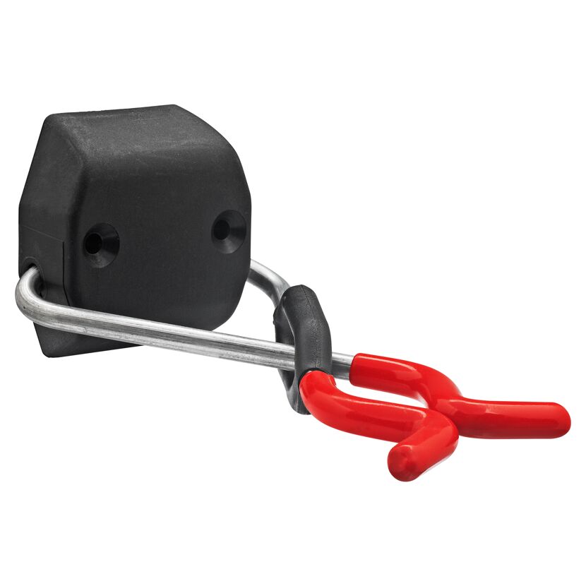 Roter Gerätehalter Wand