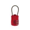 Rotes Zahlenschloss von Burg Wächter mit Kabel