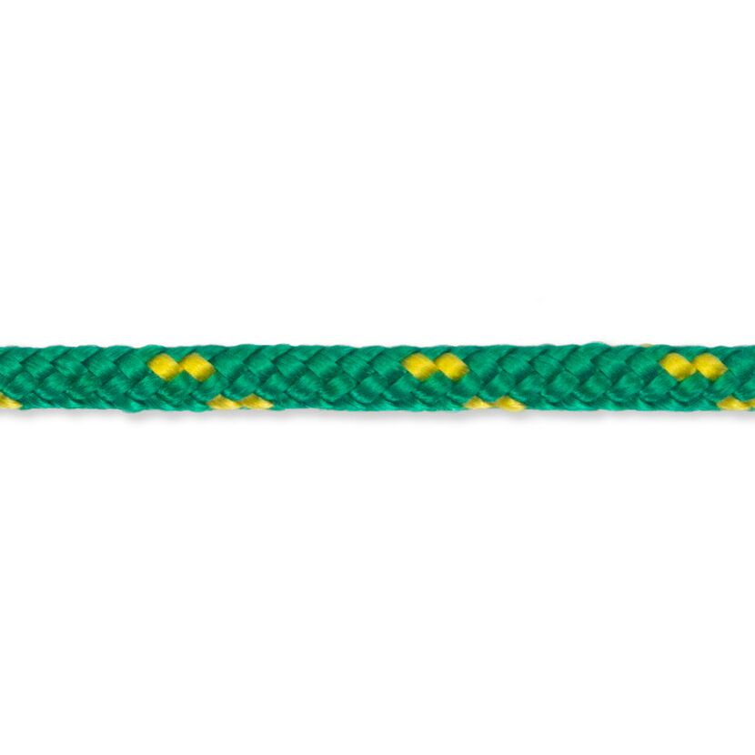 Grün-gelbes Polypropylenseil