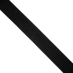 Flauschband selbstklebend schwarz Meterware 50 mm