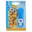 Goldene Ösen mit Werkzeug in Verpackung