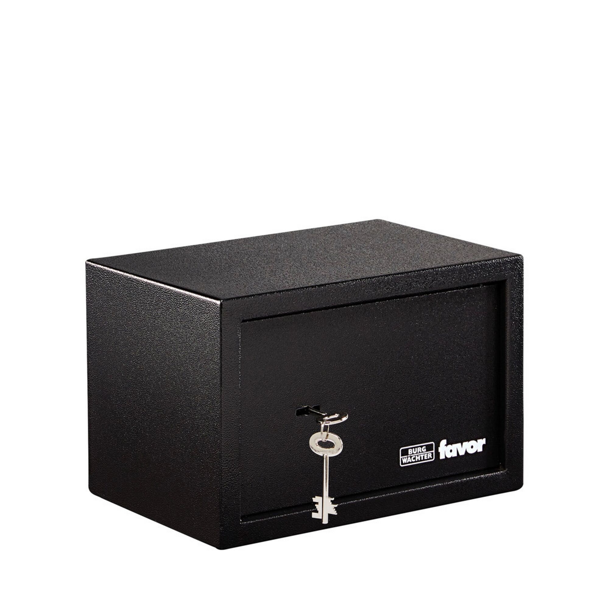 Schwarzer Möbeltresor Favor S3 K mit Schlüssel