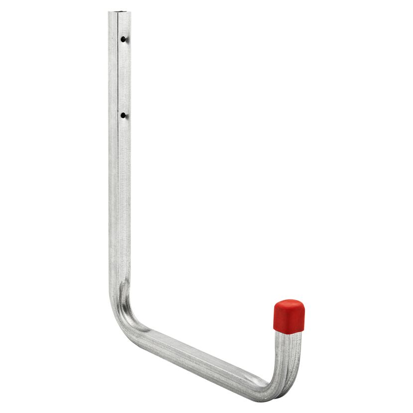 Verzinkter Wandhaken mit roter Schutzkappe