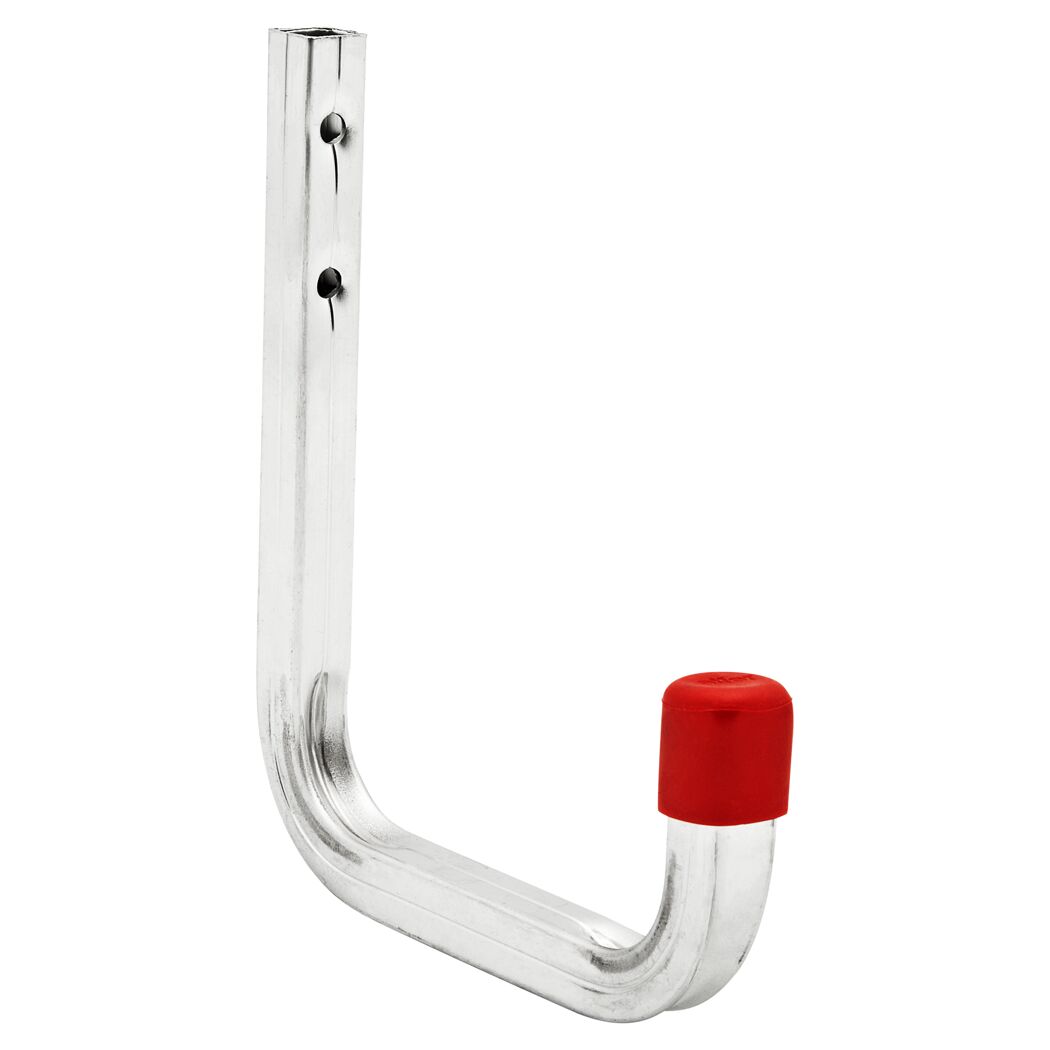 Metallhaken mit roter Schutzkappe