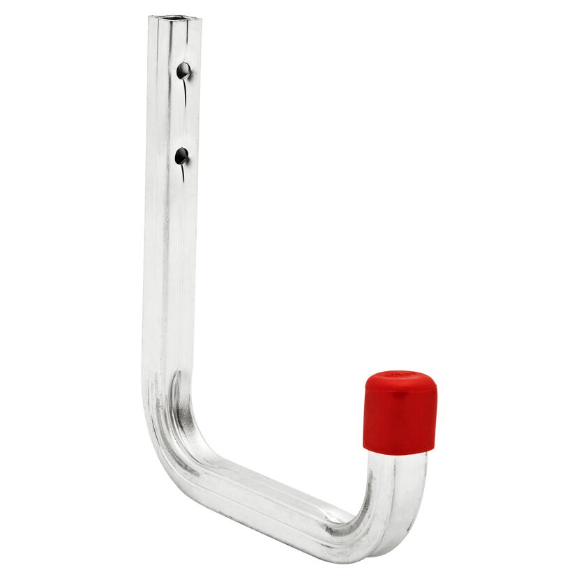 Metallhaken mit roter Schutzkappe