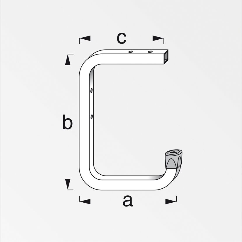 coaxis Wand- und Deckenhaken 11,5 cm