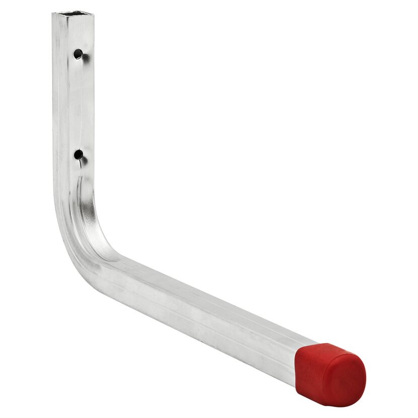 Metallischer Profilhaken mit roter Schutzkappe
