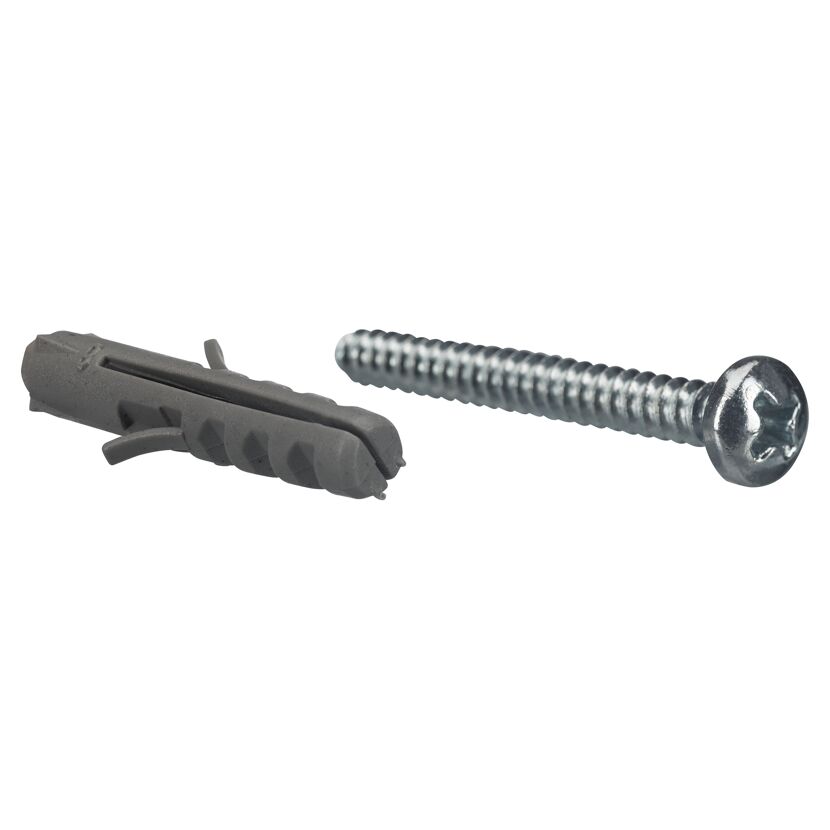 Schrauben und Dübel Ø 4 x 45 mm 8 Stück
