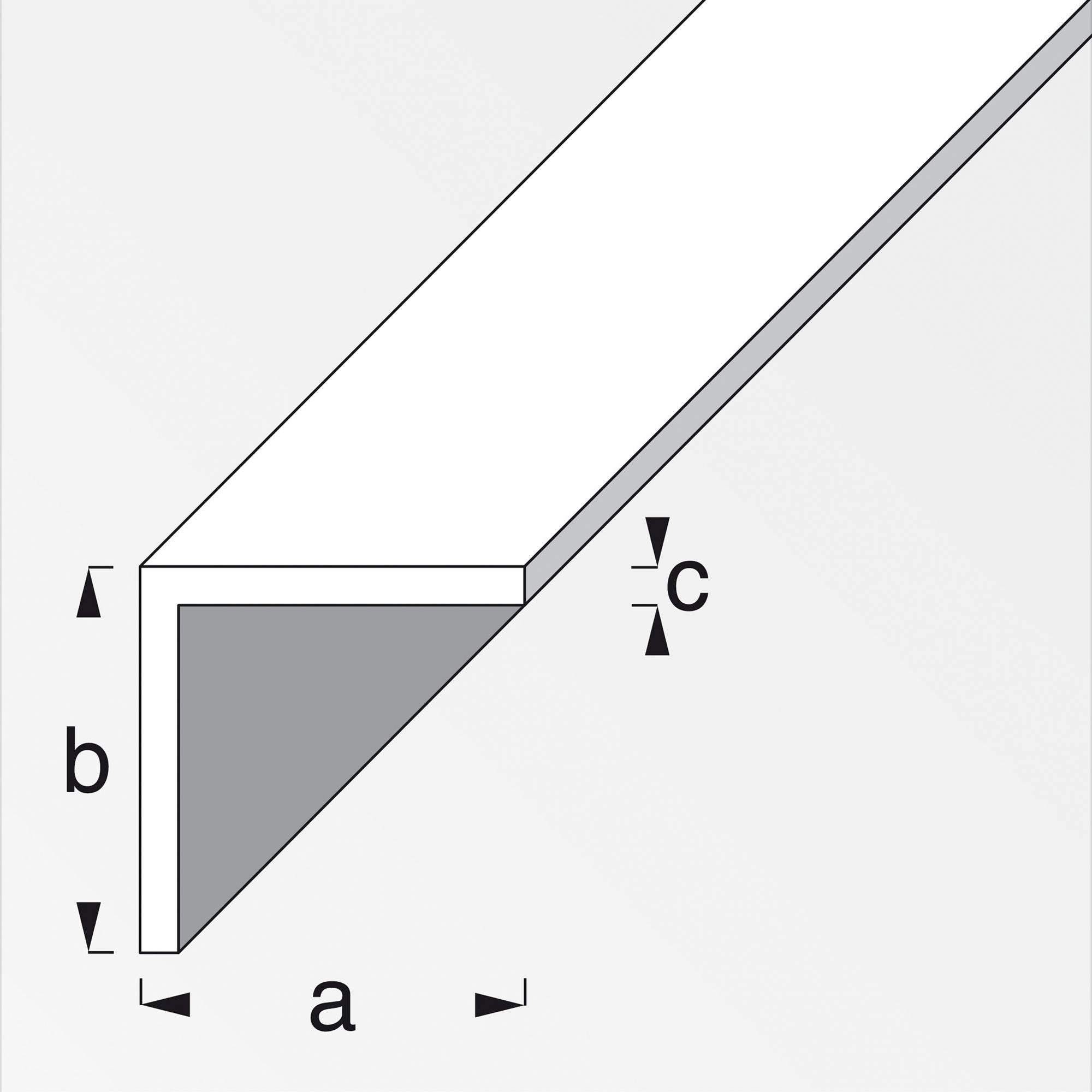 Aluwinkel 2 x 2 x 0,15 cm + product picture