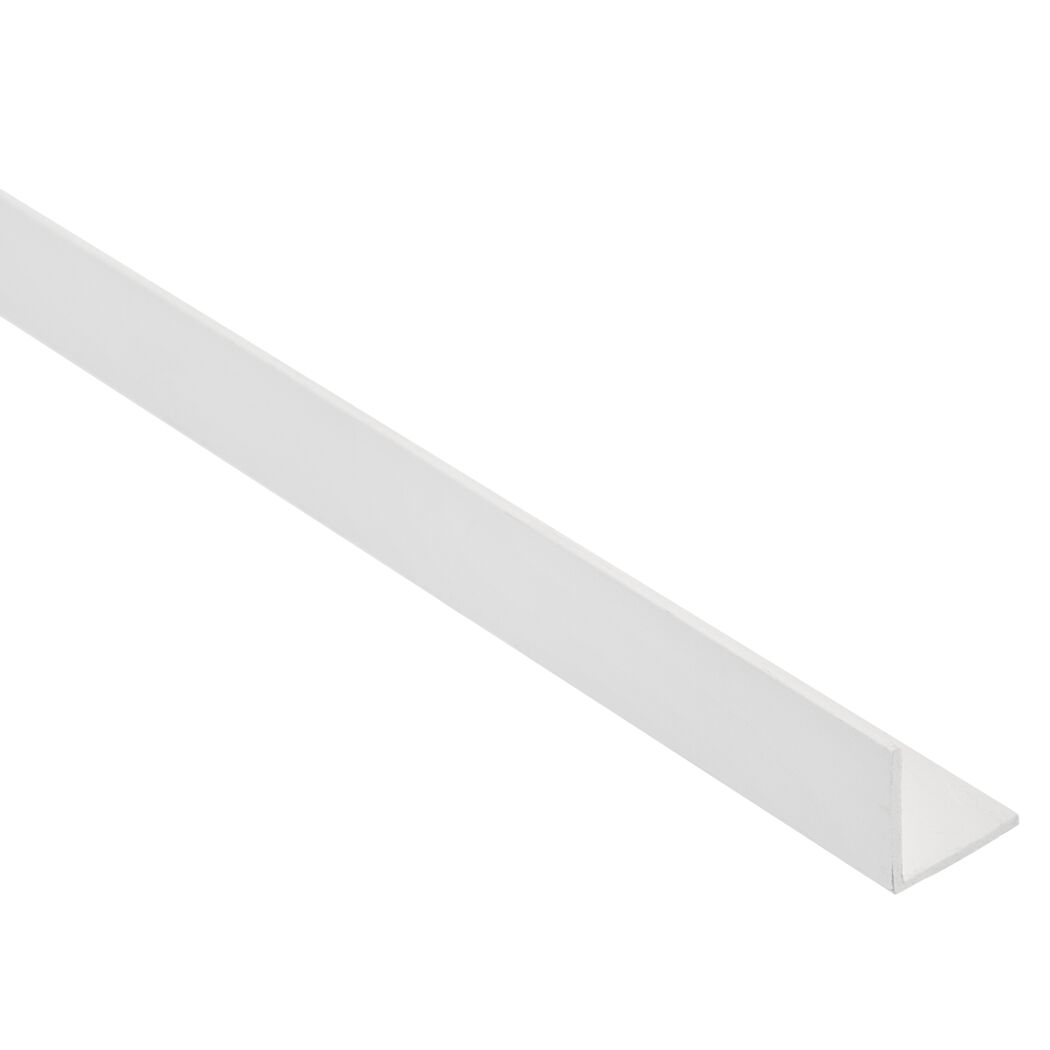 Weißes Winkelprofil aus PVC