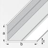 Weißer Winkel aus PVC, 1 m lang