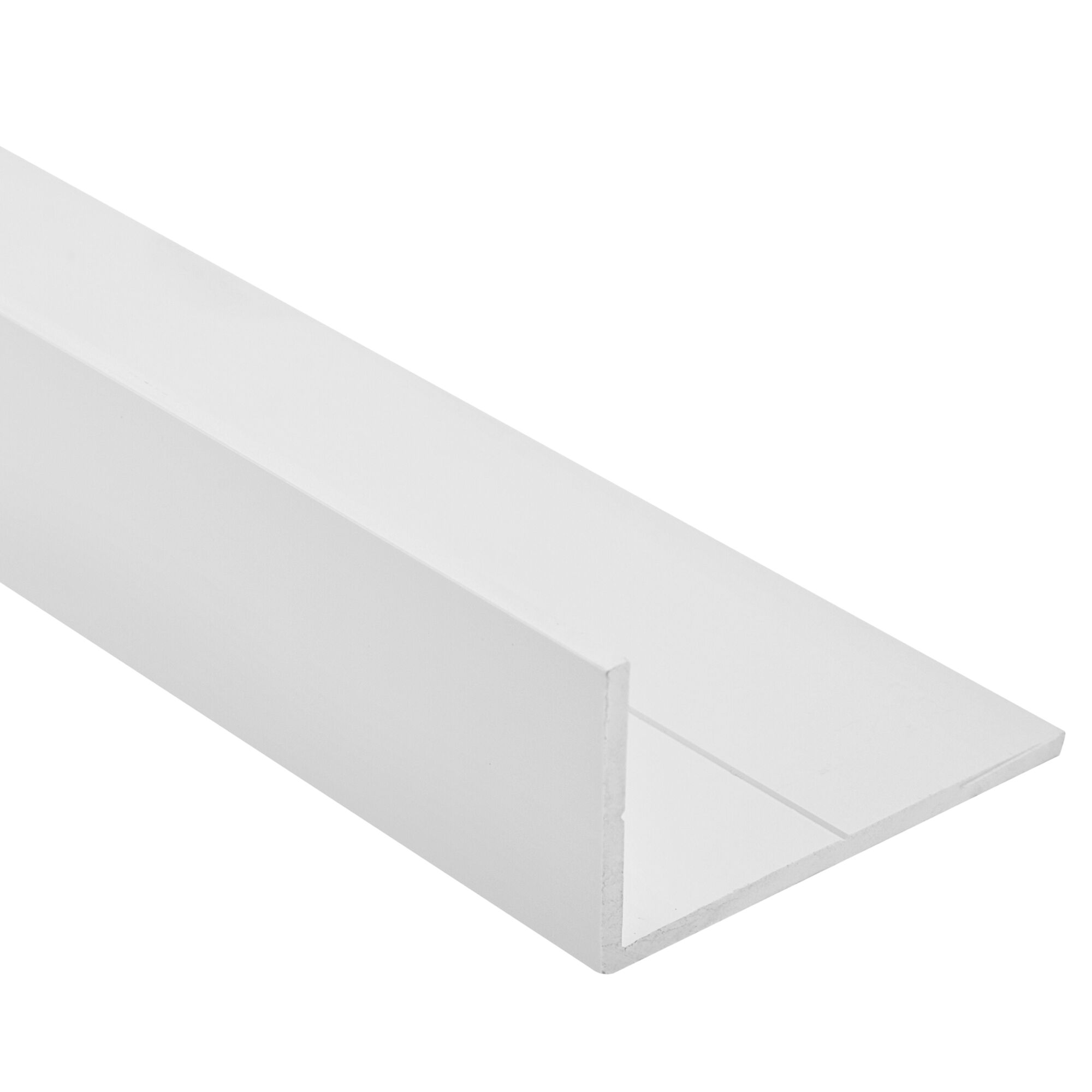 Weißes Winkelprofil aus PVC
