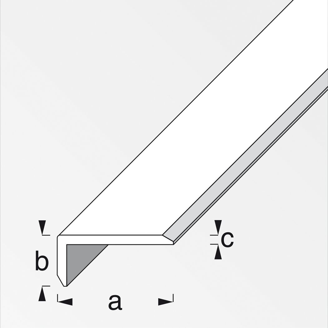 Silberner Kantenschutz aus Aluminium
