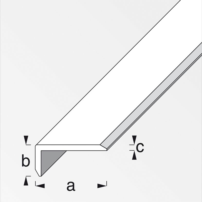 Silberner Kantenschutz aus Aluminium