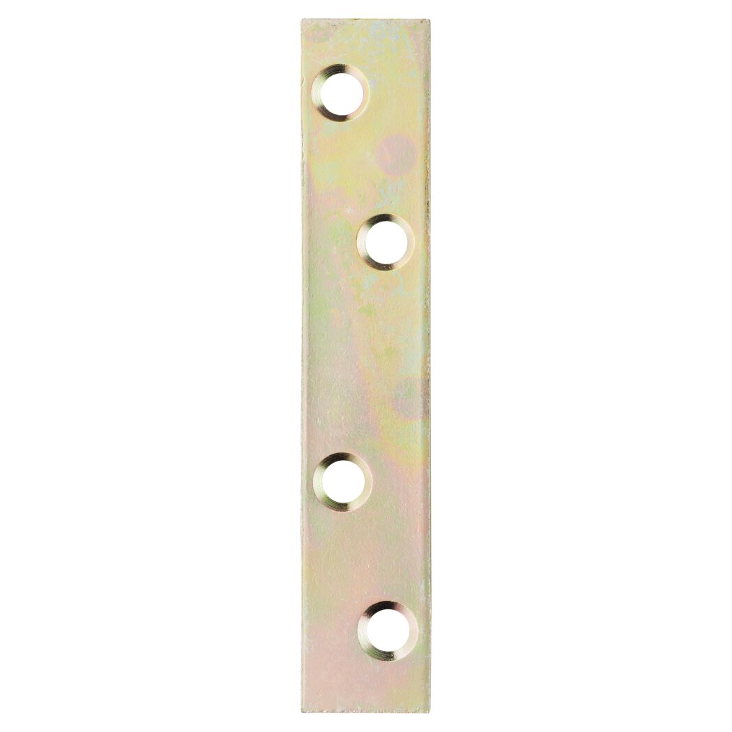 Flaches Verbindungsblech mit vier Löchern.