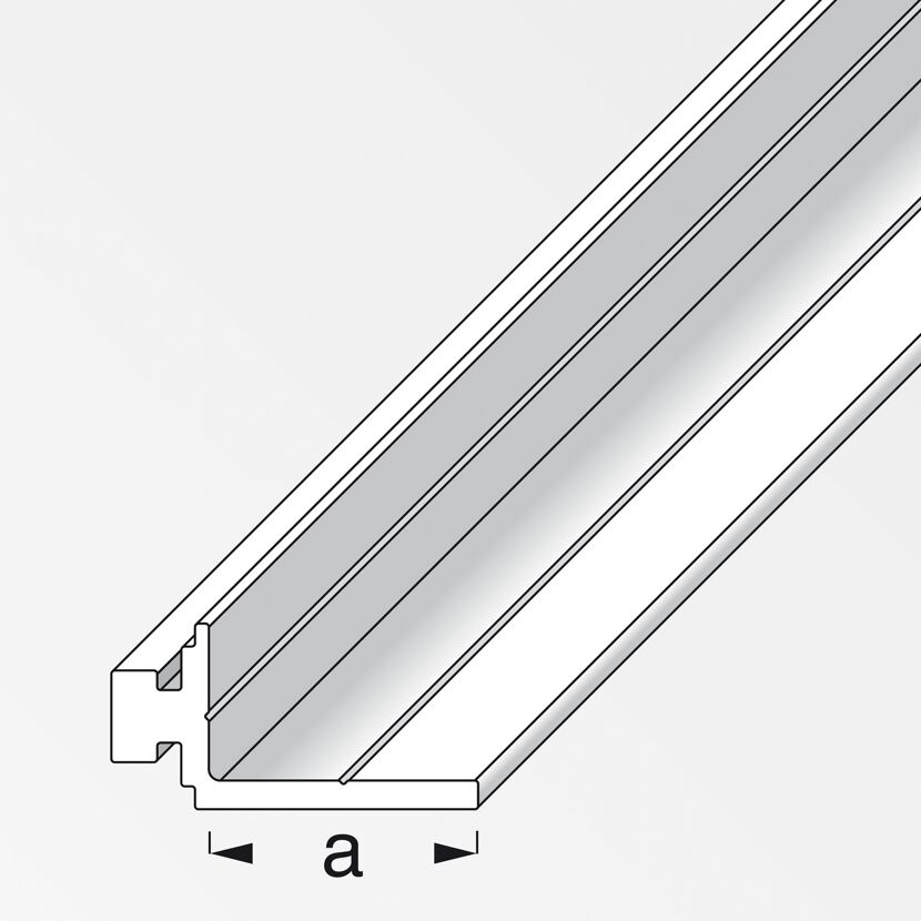 L-förmiges Auflageprofil aus Aluminium