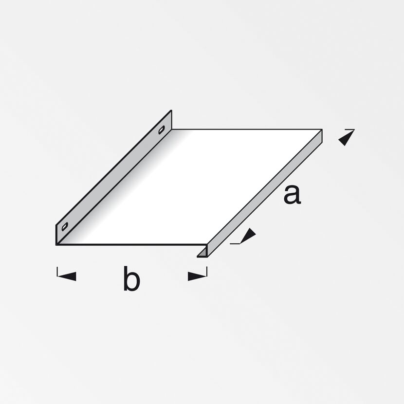Alu-Tablar blank mit den Maßen a x b