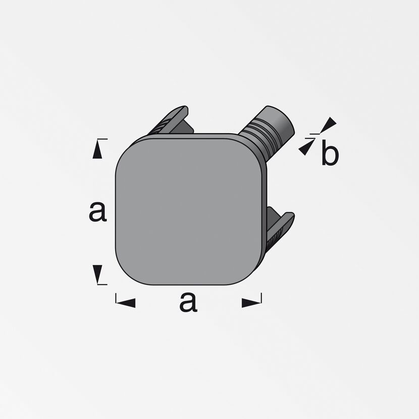Abschlusskappen Coaxis® 35,5 x 35,5 x 2,5 mm 2 Stück
