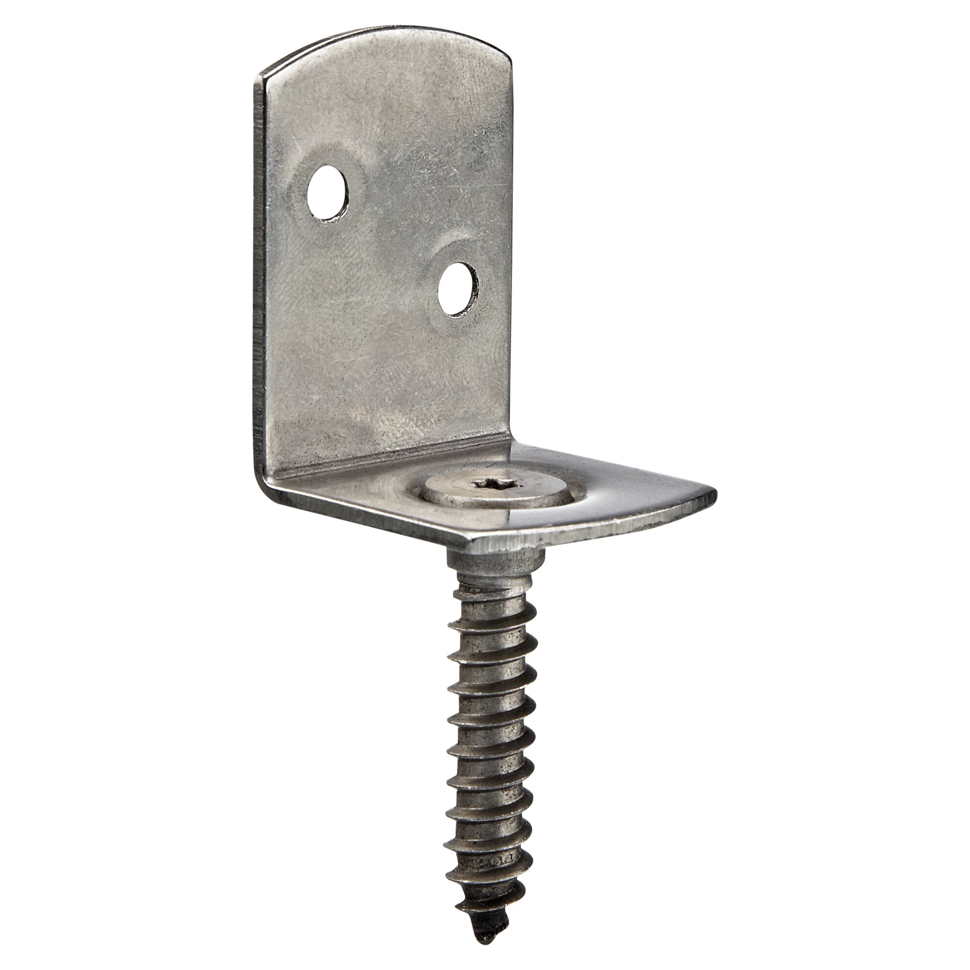 Metallischer Flechtzaunbeschlag mit Schraube