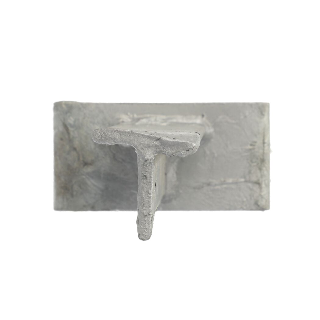 Pfostenträger mit Steindolle 9,1 x 5 x 20 x 4 / 20 x 4 x 0,5 cm