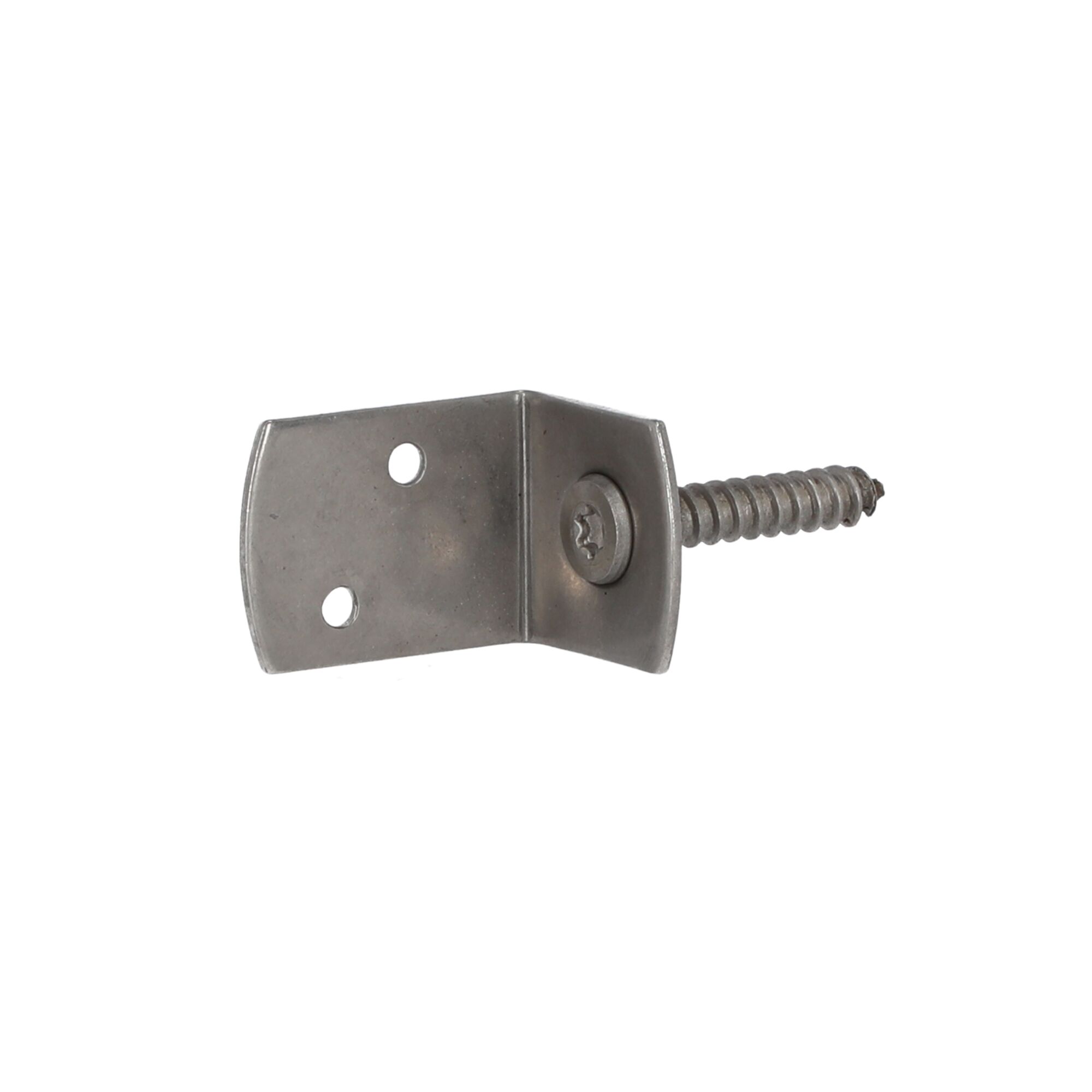 L-Beschlag aus Edelstahl mit Schraube