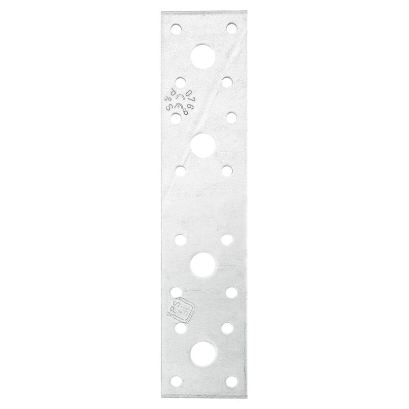 Flachverbinder aus Metall mit Löchern