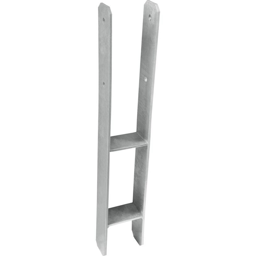 Pfostenträger silber 60 x 9,1 cm