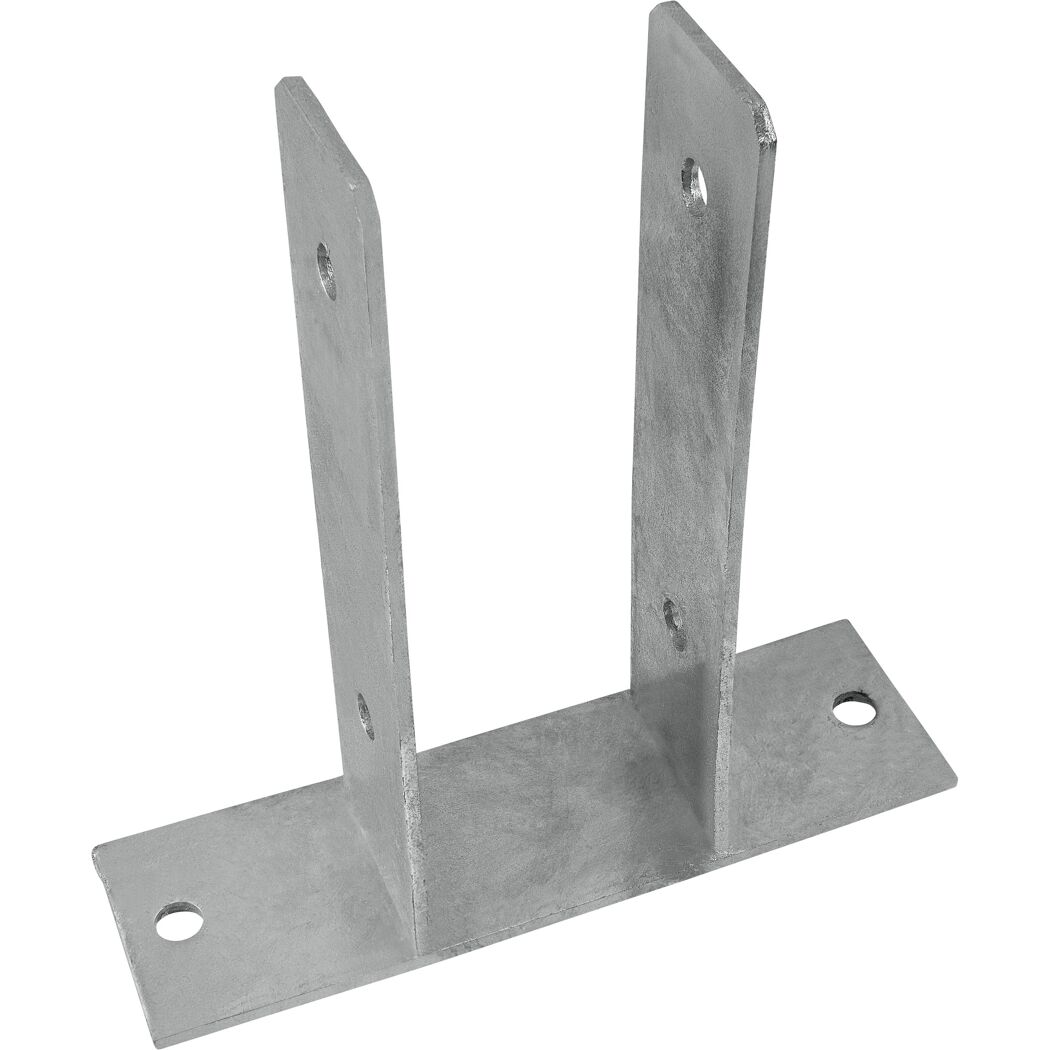 Pfostenträger silber 7 cm