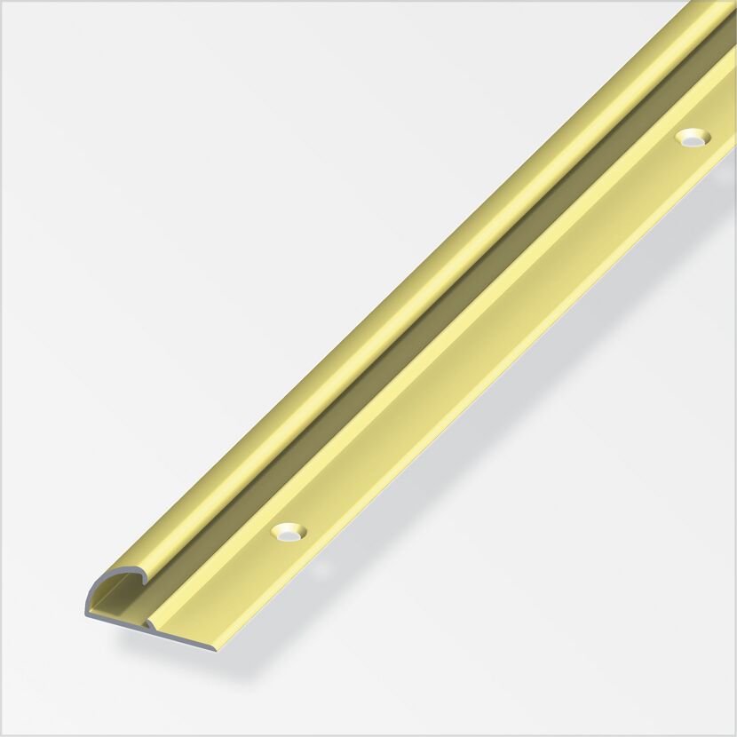 Goldfarbendes Abschlussprofil aus Metall