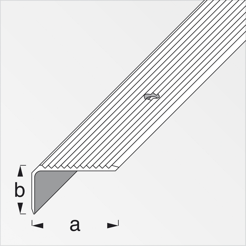 Treppenprofil Aluminium messingfarben, Breite 41 mm