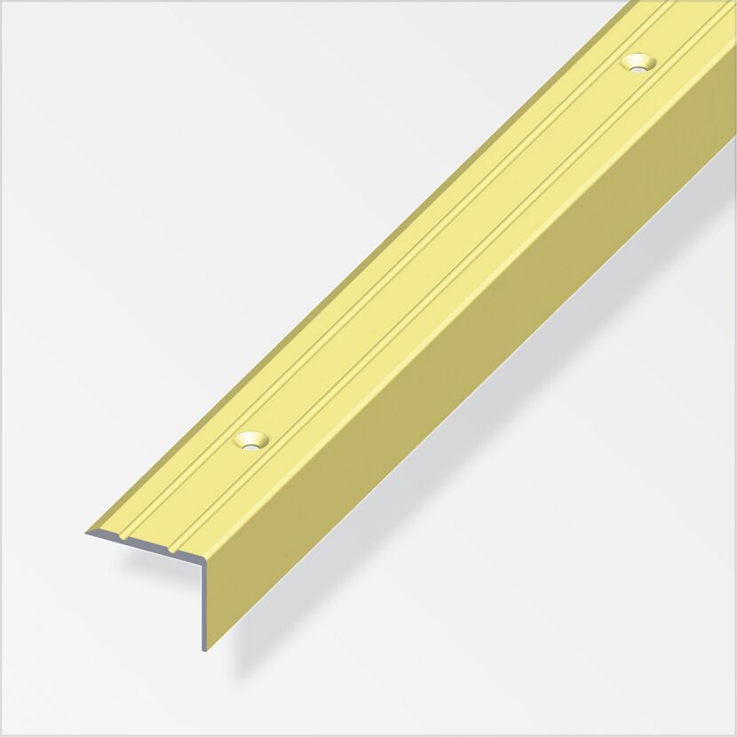 Treppenprofil Aluminium messingfarben, Breite 25 mm