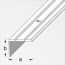 Treppenprofil Aluminium messingfarben, Breite 25 mm