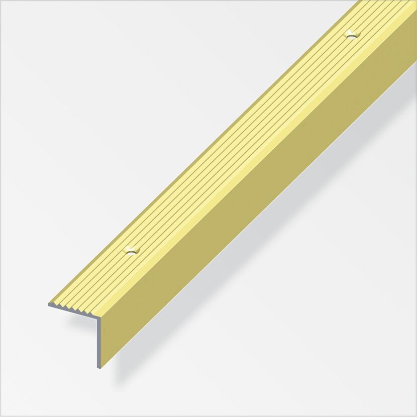 Treppenprofil Aluminium messingfarben, Breite 19 mm